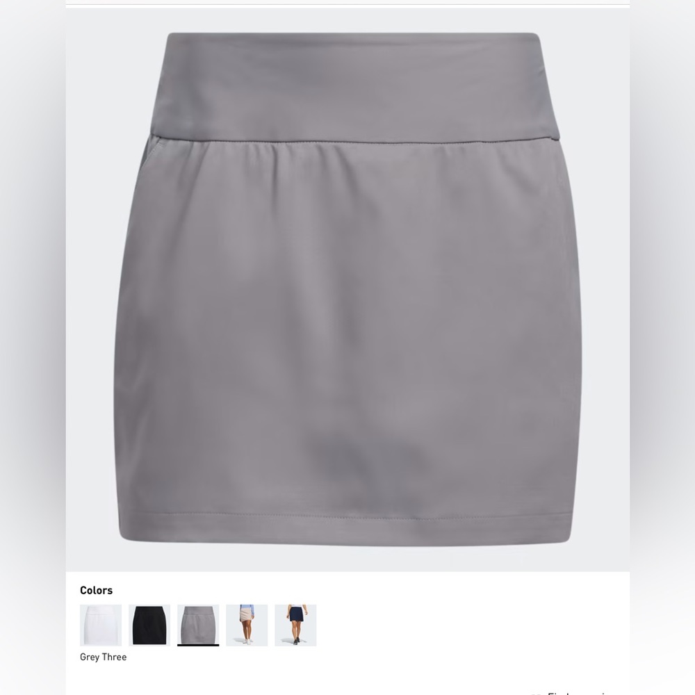 NWT Gray Adidas Skort